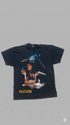 לצפייה במוצר חולצת וינטג' פולפ פיקשן (Pulp Fiction) אומה תורמן - שנות ה-90